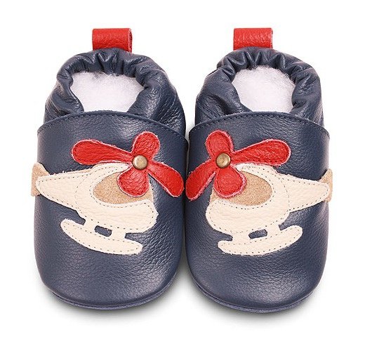 Navy_Red_Helicopter (#BNV11) _classic boys soft sole leather baby shoes