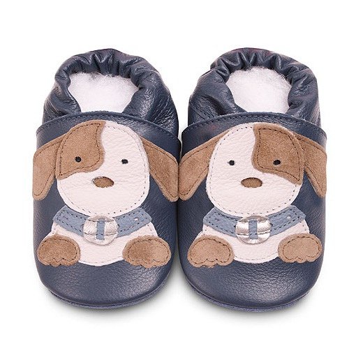 Navy _ Puppy (#BNV12) _classic boys soft sole leather baby shoes 16.95