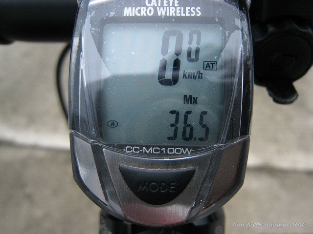 451 果然不太一樣, 小下坡輕輕跑一下就 ~36.5km