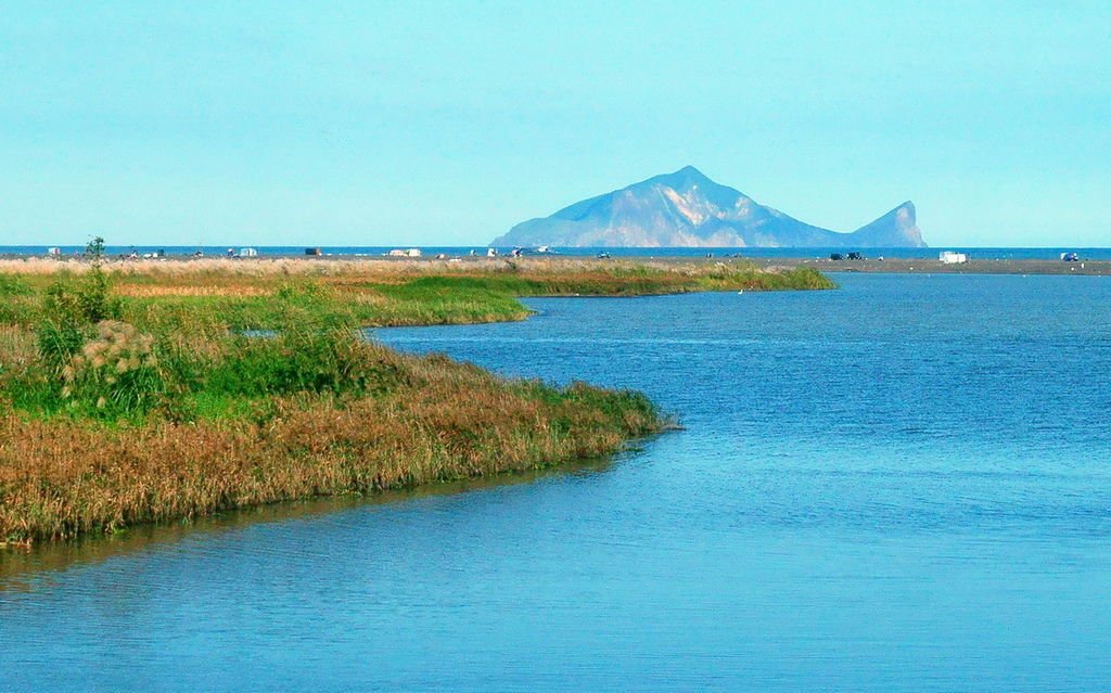 |宜蘭|【五結鄉❤蘭陽溪出海口。芒花。龜山島】大錦閘門 ㊙宜