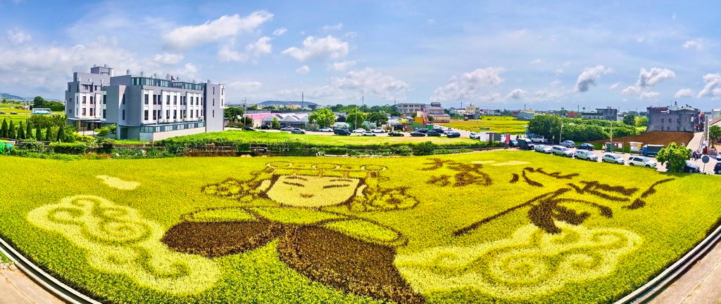 |苗栗|【苑裡鎮❤苑裡彩繪稻田觀景台】 ㊙苗栗旅遊景點秘境