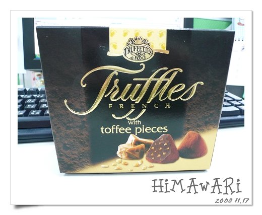 TRUFFETTES。松露巧克力。太妃糖