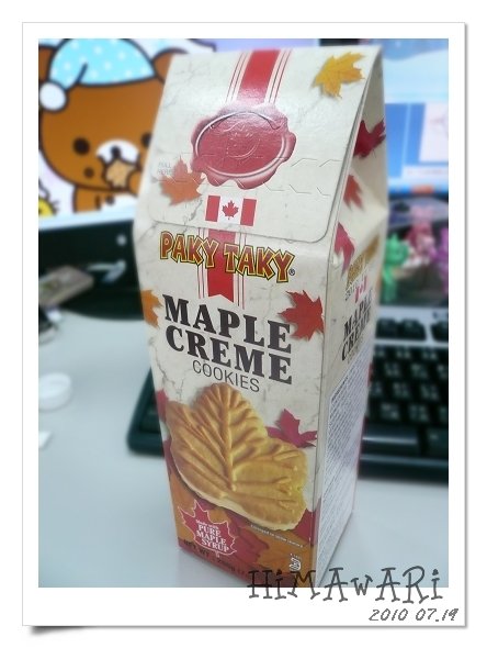 PAKY TAKY。MAPLE CREME COOKIES