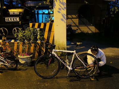 洗車中