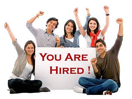 you are hired!