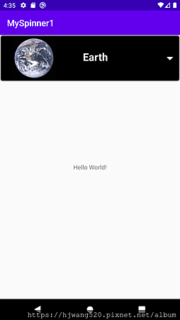 [Android Studio]下拉式選單(Spinner)