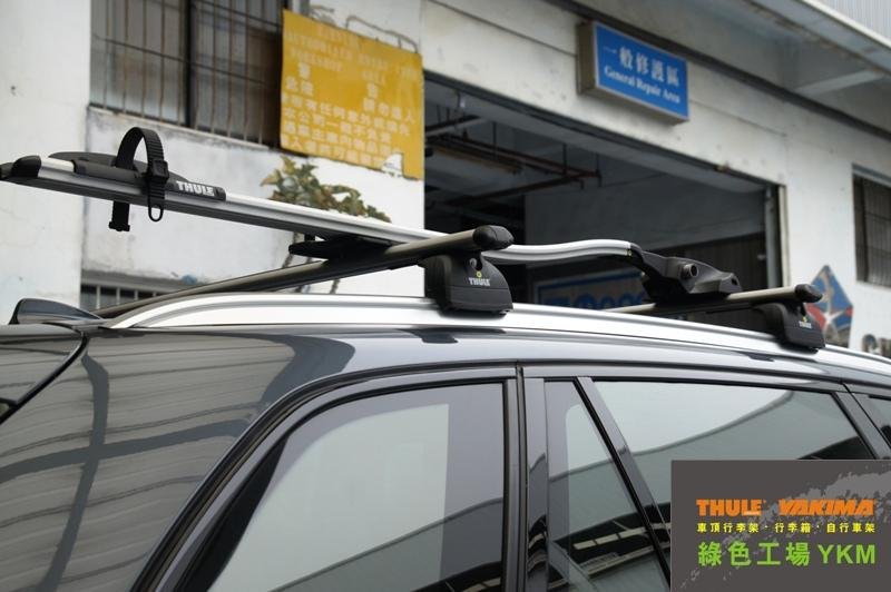 BMW X5安裝THULE 753行李架+561自行車架