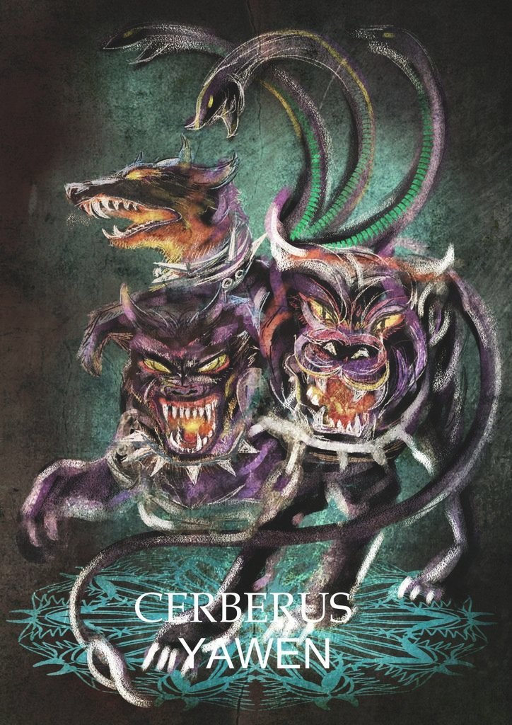 神奇守護幻獸-希臘神獸地獄三頭犬-刻耳柏洛斯Cerberus-YAWEN.jpg