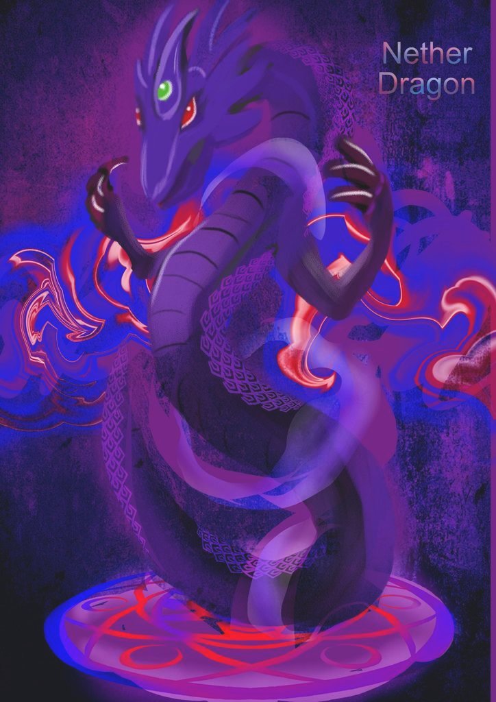 神奇守護幻獸-召喚魔法生物-幻之虛空龍Nether Dragon.jpg