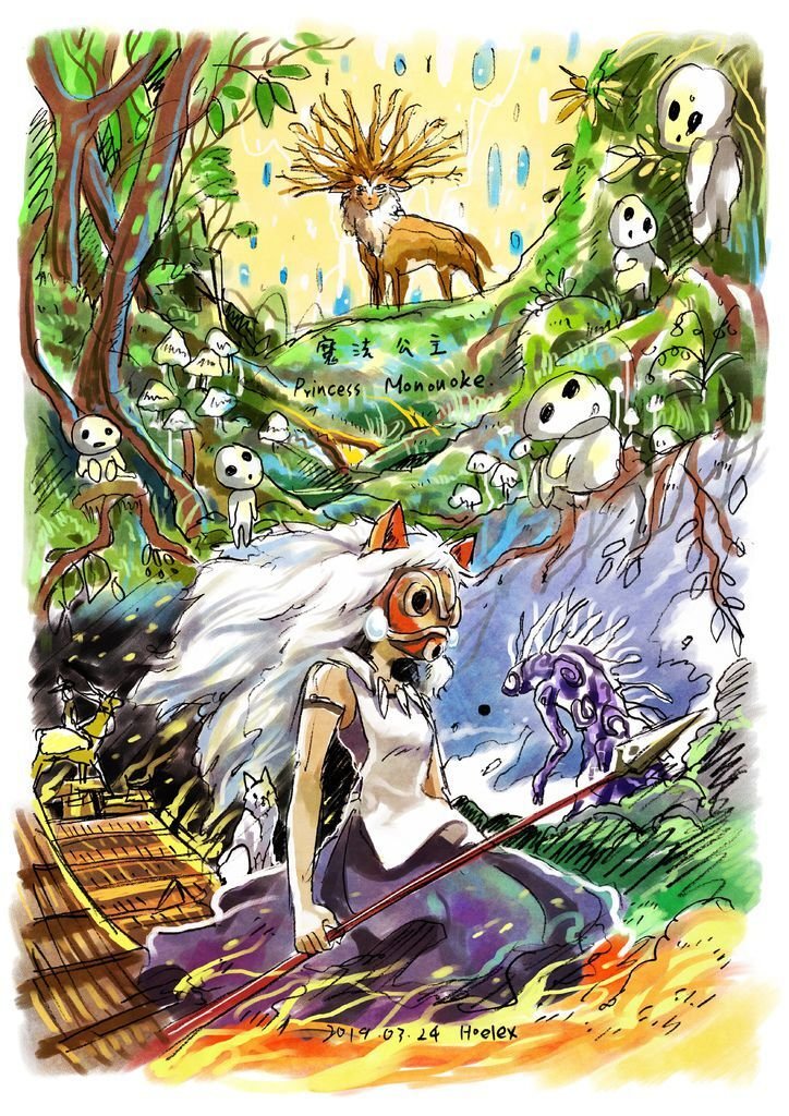 吉卜力動畫手稿展%2F插畫二創繪 By Hoelex浩理斯
