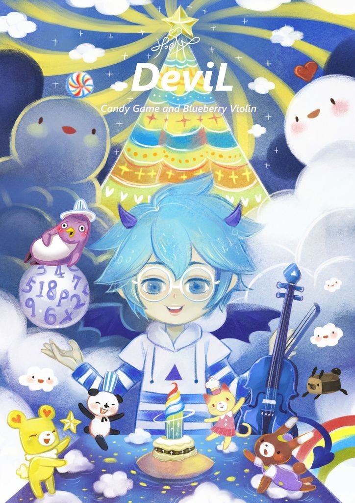 ★插畫繪本風-AlicemisA心夢少女-DeviL白果藍DW – (藍莓小提琴-Violin)-hoelex.jpg