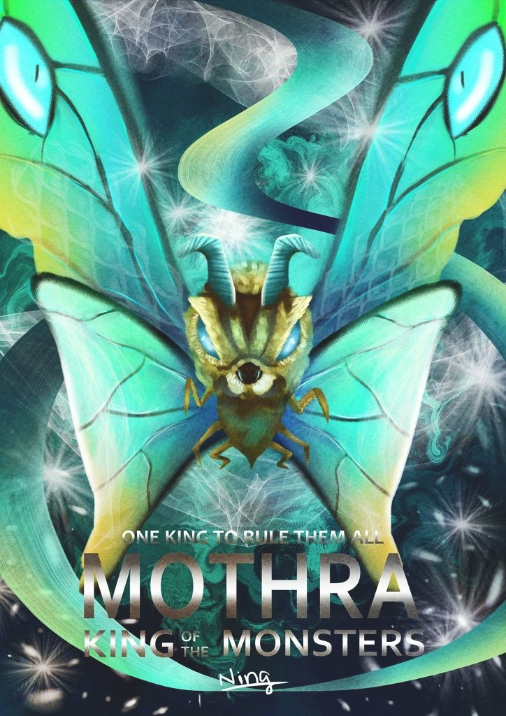 神奇守護幻獸-哥吉拉ゴジラGodzilla-摩斯拉 Mothra-邱彥寧.jpg