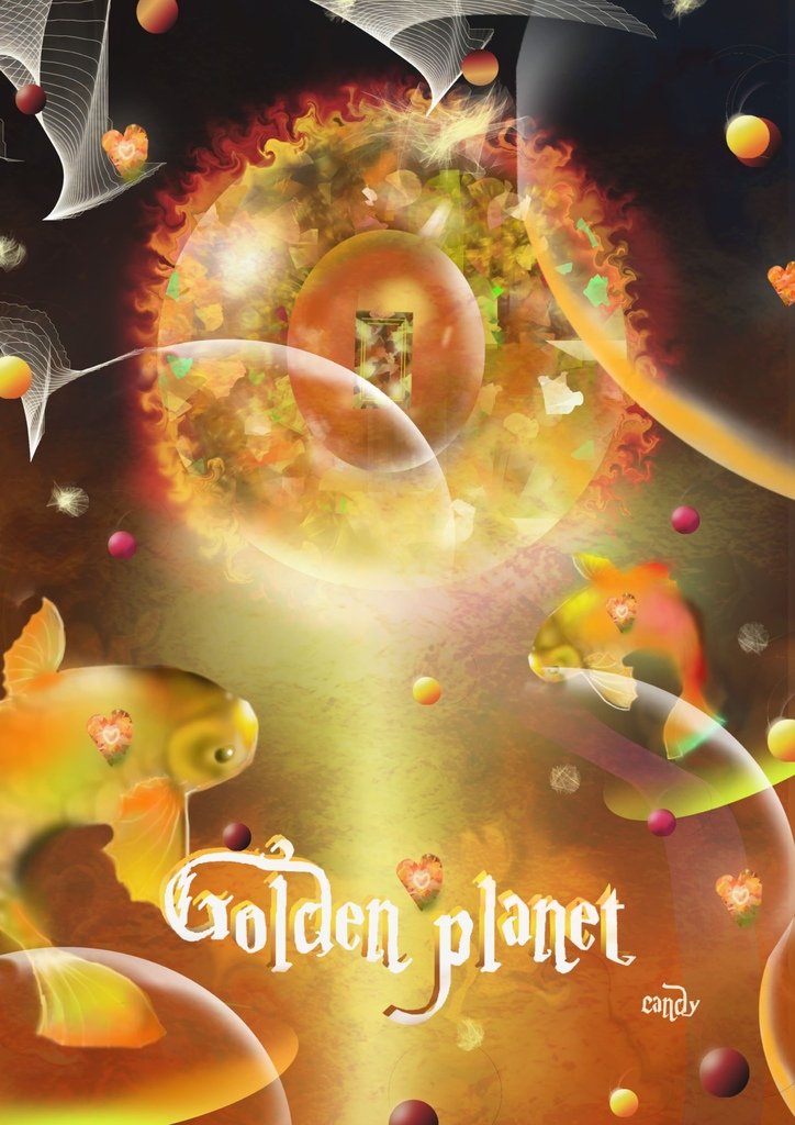 Universe Star – Gold plant 黃金星球 – 謝旻卉.jpg