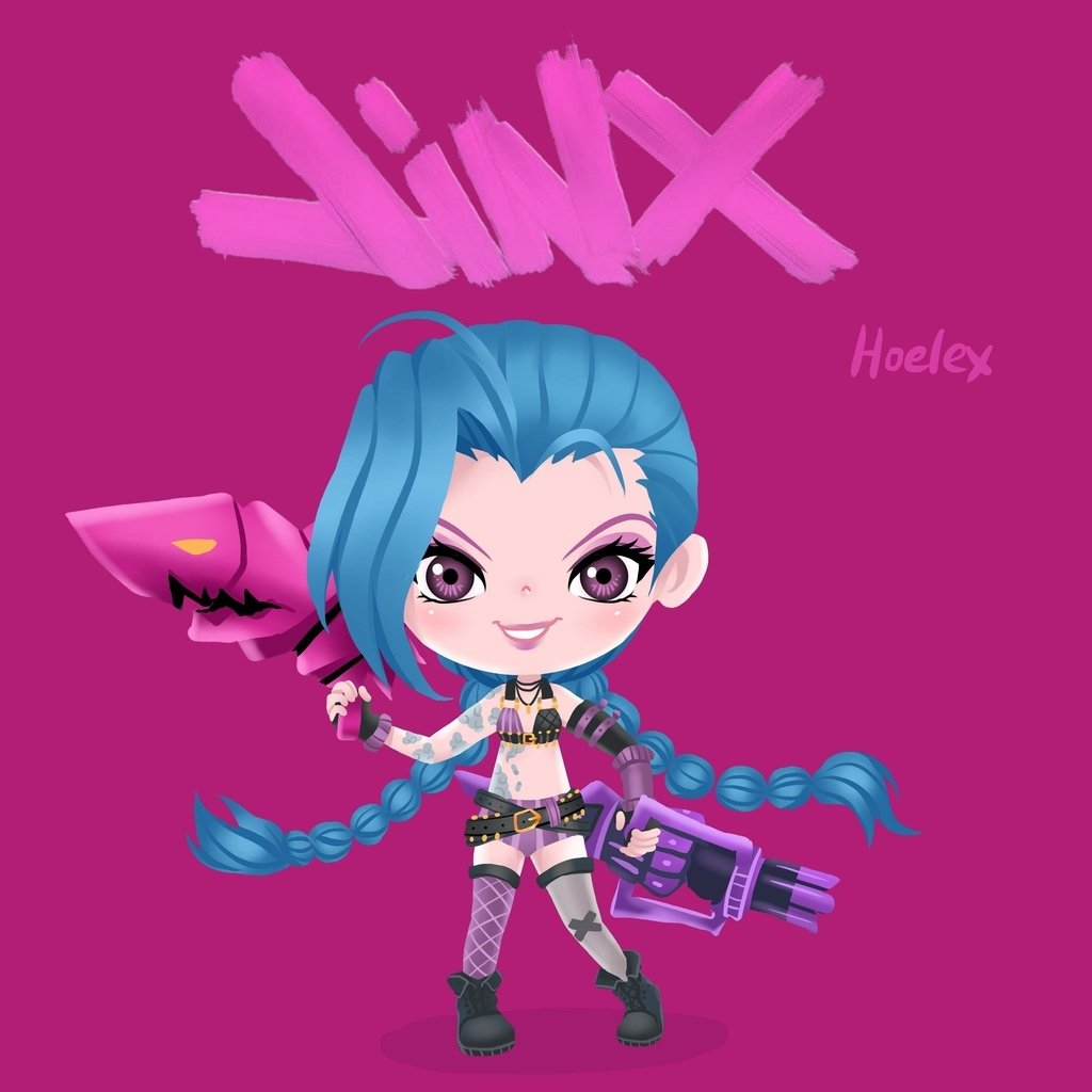 二等身Q版-英雄聯盟-吉茵珂絲Jinx-Hoelex.jpg