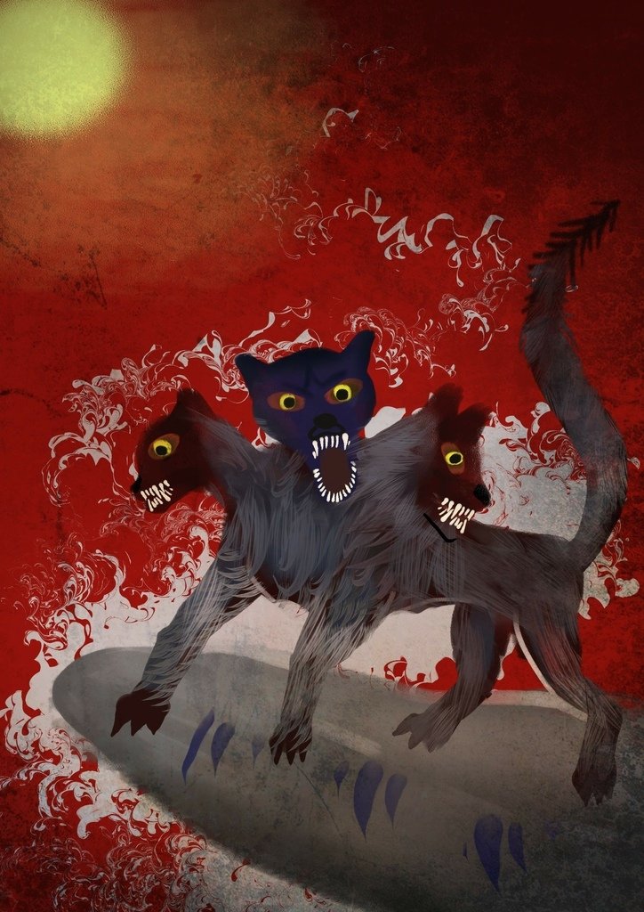神奇守護幻獸-地獄三頭犬Kerberos-千慧 finish.jpg