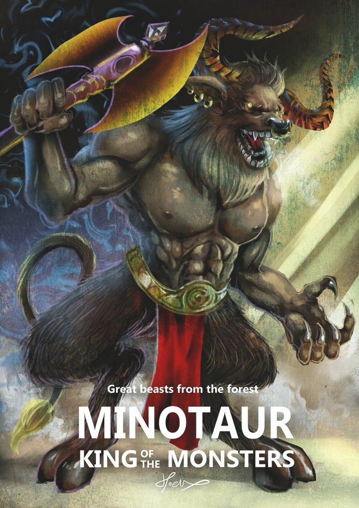 神奇守護幻獸-彌諾陶洛斯-米諾陶(牛頭)Minotaur-hoelex.jpg