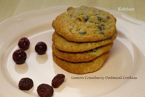 Lemon Cranberry Oatmeal Cookies 2