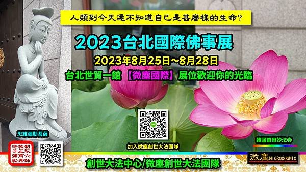 人類到底是甚麼樣的生命 台北佛事展 妙法寺思維彌勒菩薩.jpg