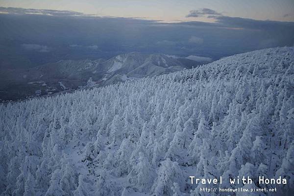 日本東北山形藏王樹冰纜車