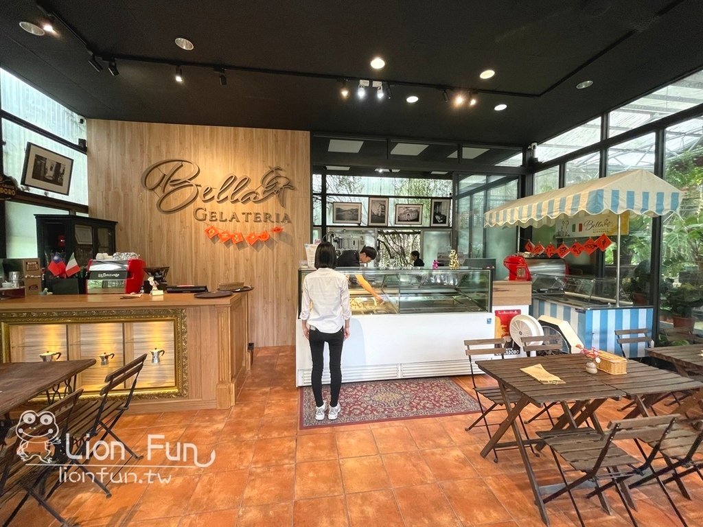 南投義大利冰品｜貝拉義大利冰淇淋店。隱藏在文心園內冰淇淋店咖