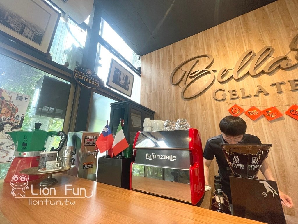 南投義大利冰品｜貝拉義大利冰淇淋店。隱藏在文心園內冰淇淋店咖