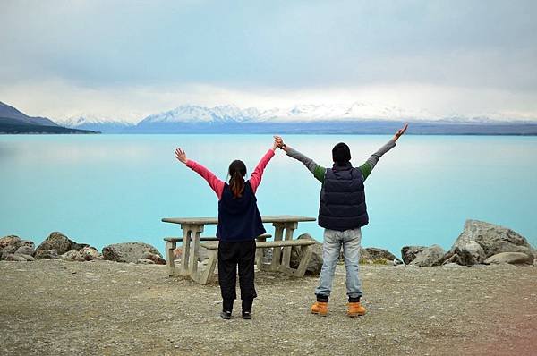 Lake Pukaki and us