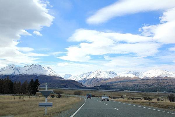 on the way to Aoraki Mt. Cook