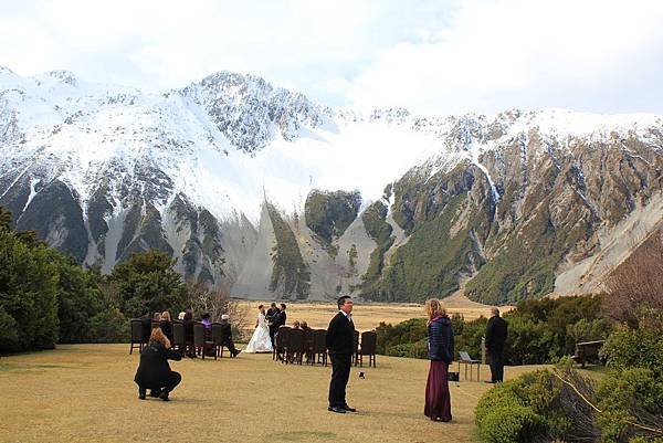 the wedding at Aoraki Mt. Cook