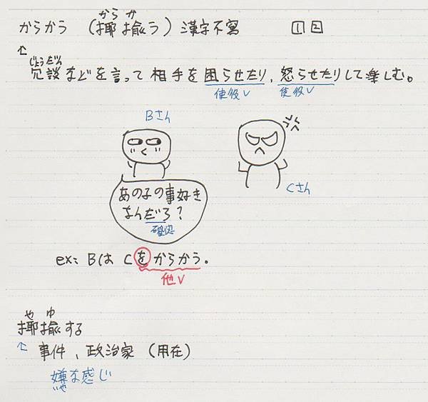 からかう