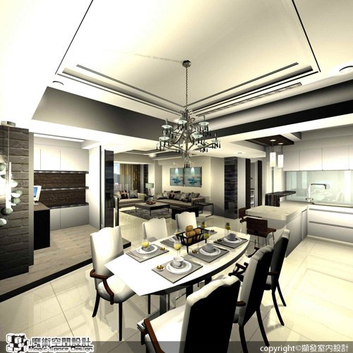 [魔術空間設計]3D室內設計作品-擷發室內設計-林木發 