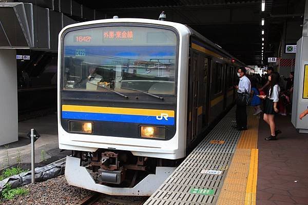 接著搭乘直通東金線的外房線列車