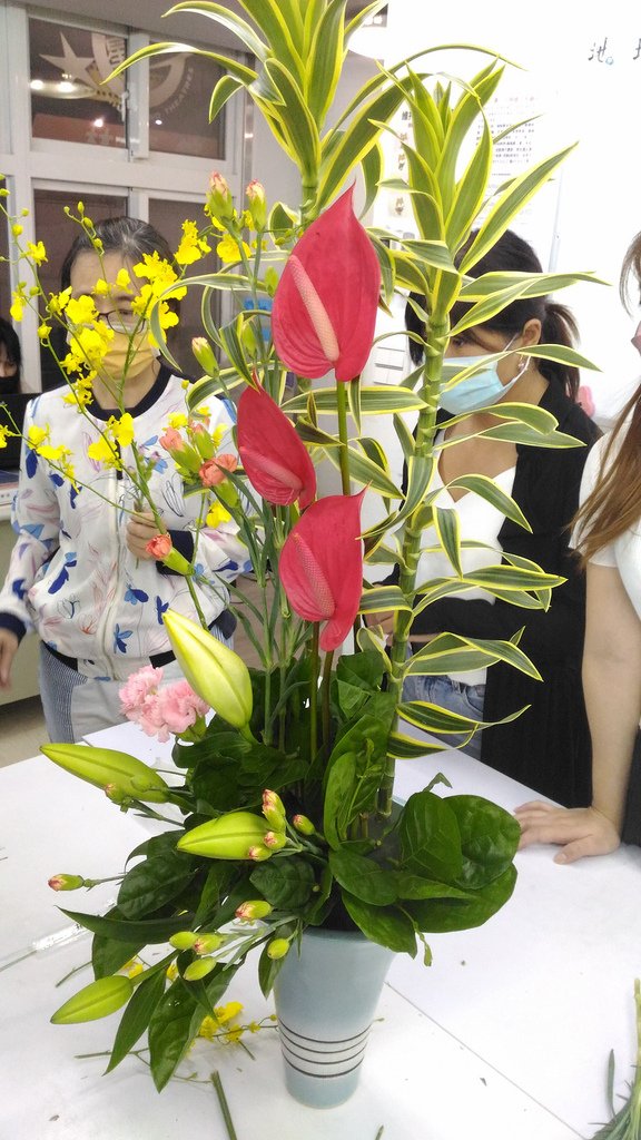 西歐經典花藝美學班。階梯設計 112/5/23