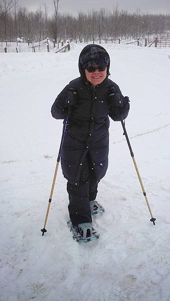 snow shoeing