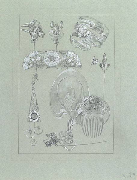 裝飾資料集第50號圖版設計稿 Documents décoratifs drawing for Plate 50.jpg