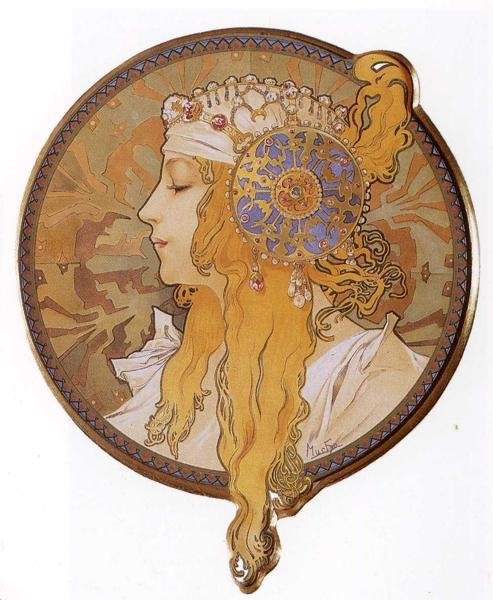 Byzantine Head The Blonde. 1897拜占庭頭飾(金髮).jpg