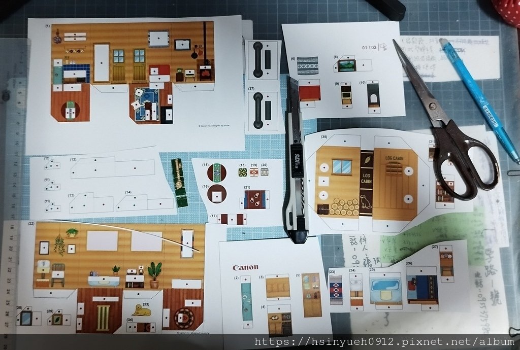 微型立體書-小木屋