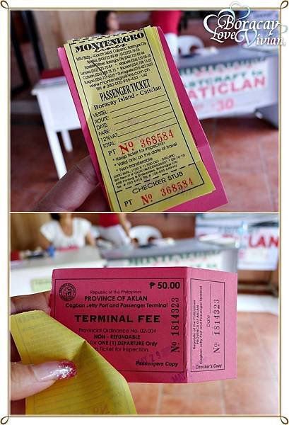 CATICLAN Ticket 30 Peso Terminal Fee 50 Peso