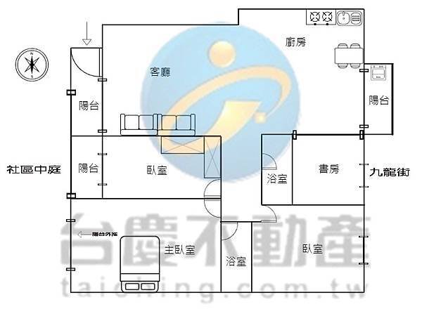 賀成交112-12-15三光國中｜國際莊園｜四房B1平車｜一