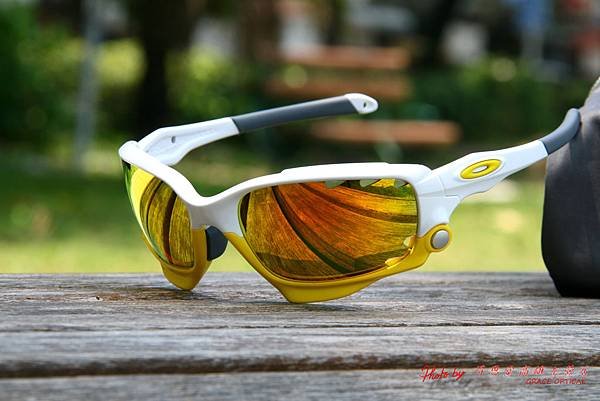 OAKLEY Custom Racing Jacket (原JAWBONE) 白黃配 運動型太陽眼鏡