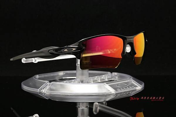 OAKLEY FLAK 2.0 XL OO9188-01 &amp; 高階SPORT偏光彩色紅水銀近視有度數鏡片 高雄得恩堂左營店