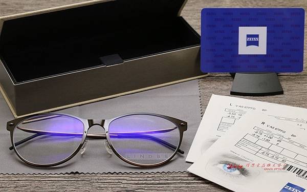 LINDBERG n.o.w. 6500 丹麥 林德柏格 &amp; 卡爾蔡司 ZEISS 1.67煥視變色抗藍光鑽立方鉑金BP鍍膜 高雄得恩堂左營店 專業銷售店