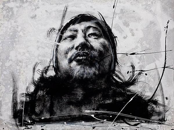 台灣召喚1-李民中 Taiwan calling1-Lee Min Jong 91X72.5cm 水墨 Ink 2012