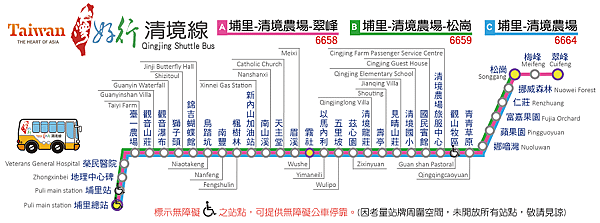 無車族旅遊：清境農場＋埔里市區三日遊 (交通及住宿)