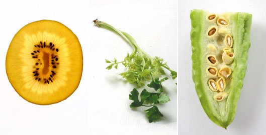 奇異果、芹菜、山苦瓜