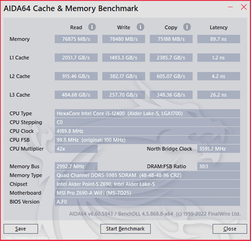 美光Micron Crucial DDR5-6000記憶體速度