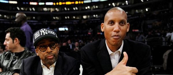 Reggie Miller (right) &amp; Spike Lee