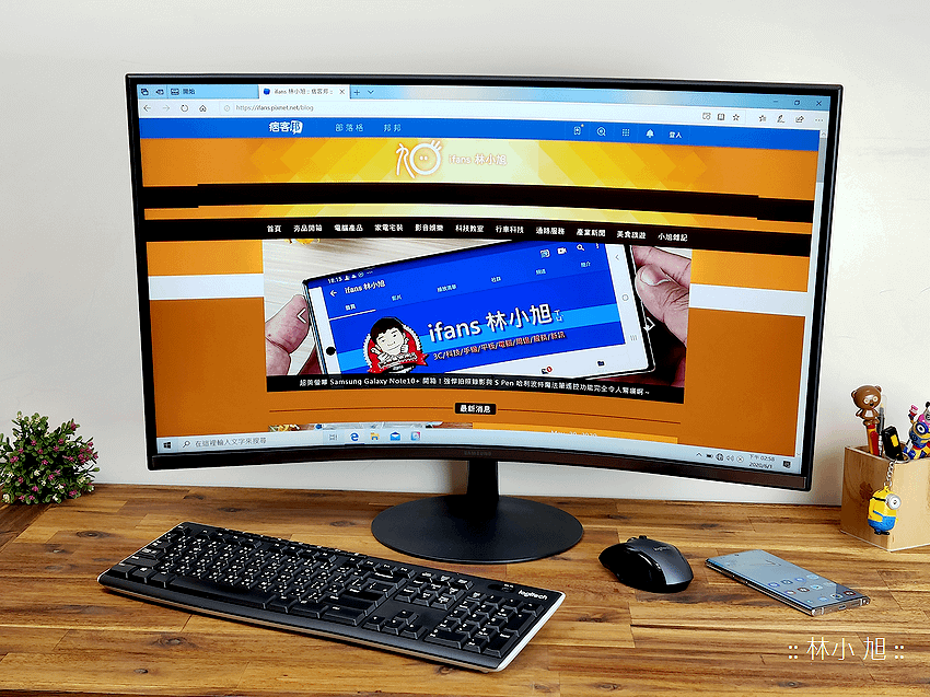 Samsung 三星 32 吋1000R 曲面顯示器 CT55 開箱 (ifans 林小旭) (20).png