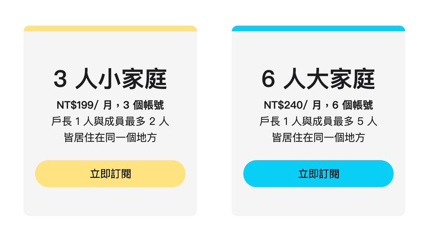 新聞照2：KKBOX Family 家庭方案提供「3 人小家庭」與「6 人大家庭」自由選擇.png