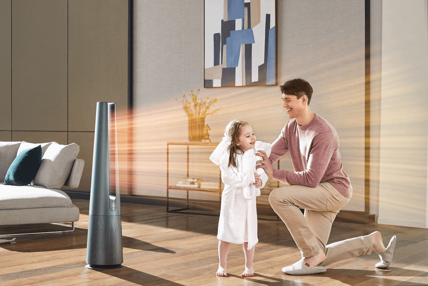 【圖六】LG PuriCare AeroTower 風革機搭載360° HEPA 13 多重過濾系統與獨家UVnano LED 技術能深層淨化空氣.png