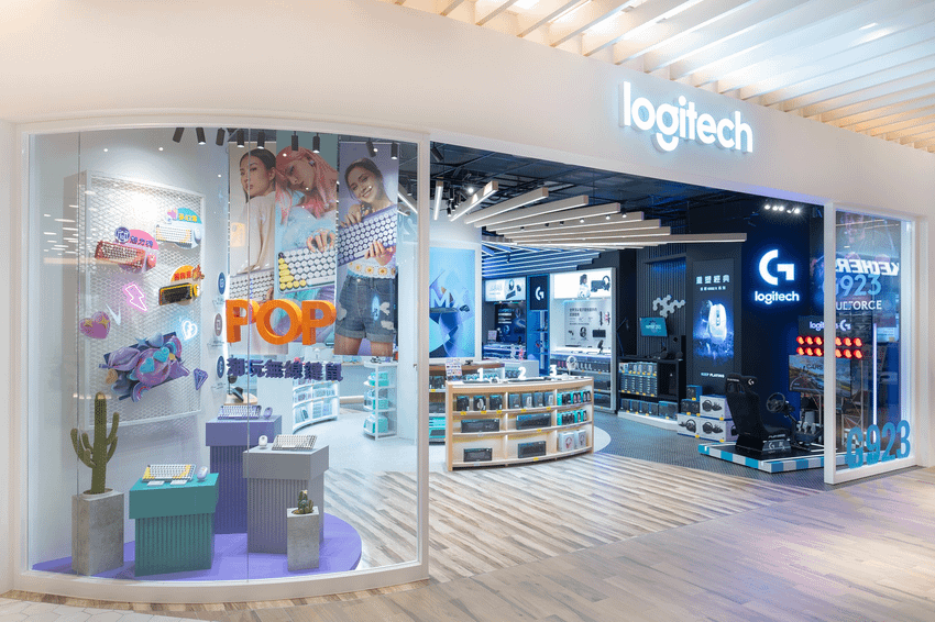 圖說01：Logitech首間完整整合旗下產品概念店「Logi Store台中LaLaport北館品牌概念店」今日起正式試營運。.png